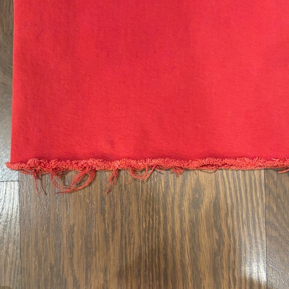 Daze Far Out High Waisted Wide Leg Cherry Red Jeans size 27 - Picture 4 of 5